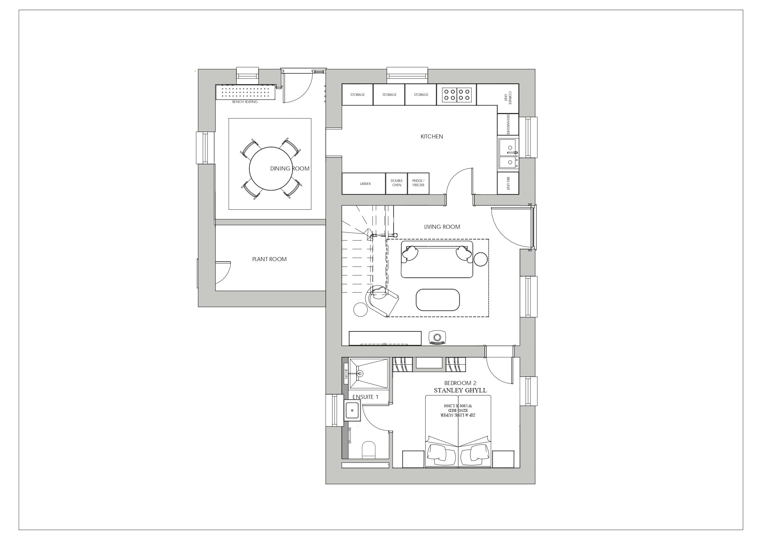 Eskdale Retreat Coach House ground floor plan