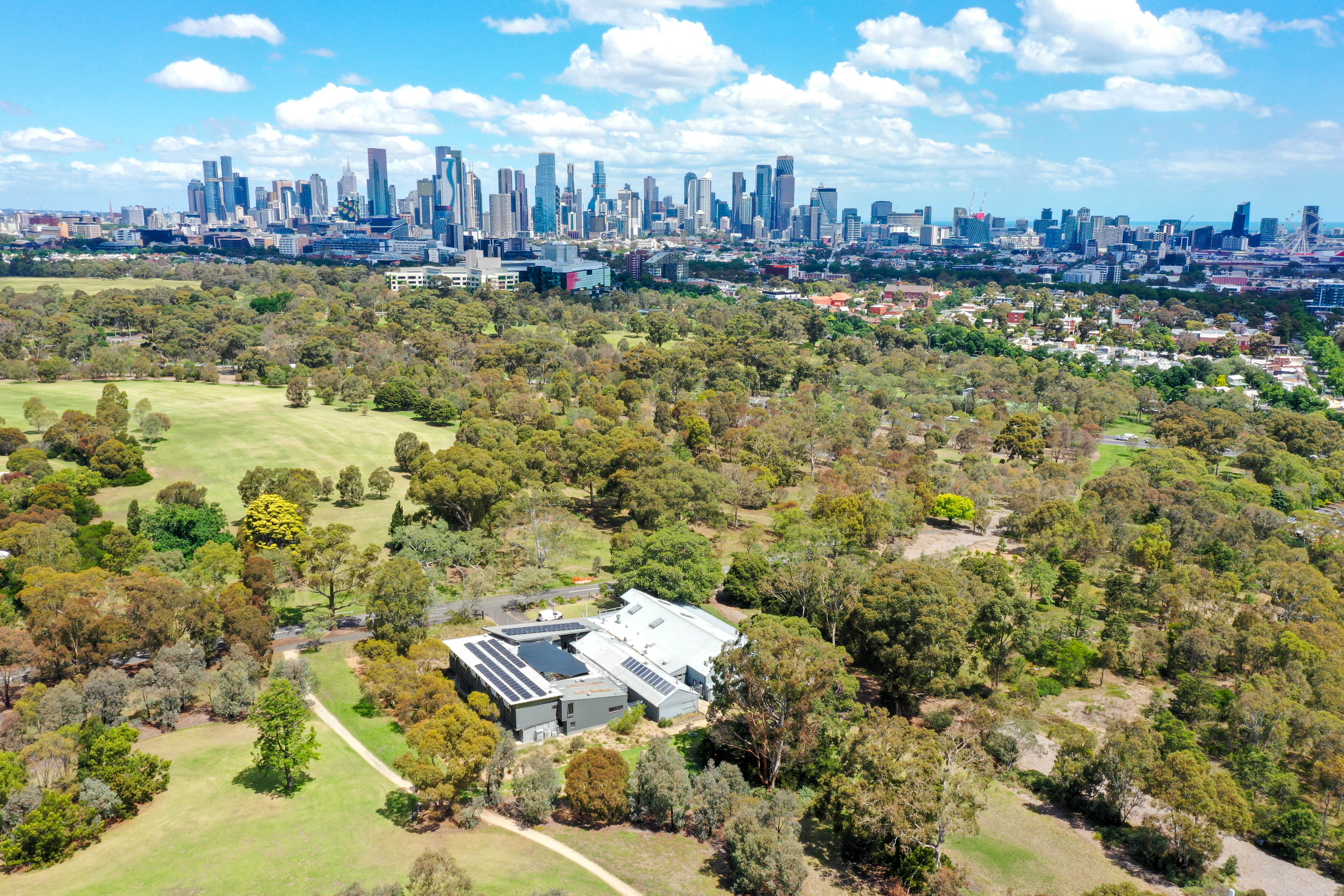Urban Camp - aerial view of the camp
