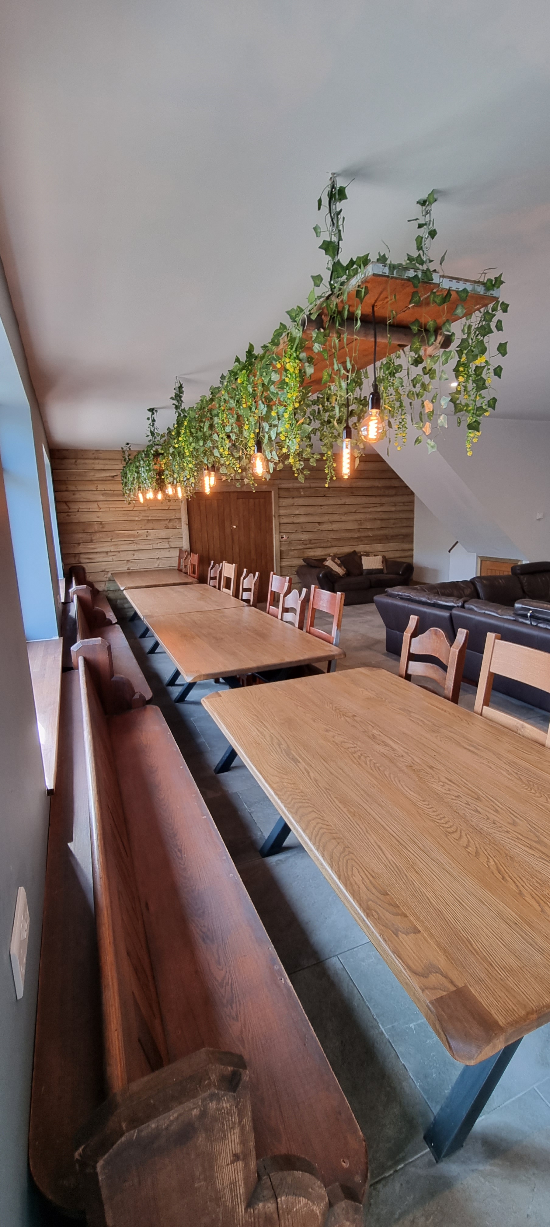 The Roaches Bunkhouse - Peak Lodge has inside dining for upto 34 guests in this communal area