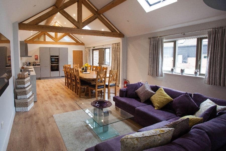Fullers Hill Cottages - The Granary can seat up to 14 for dining