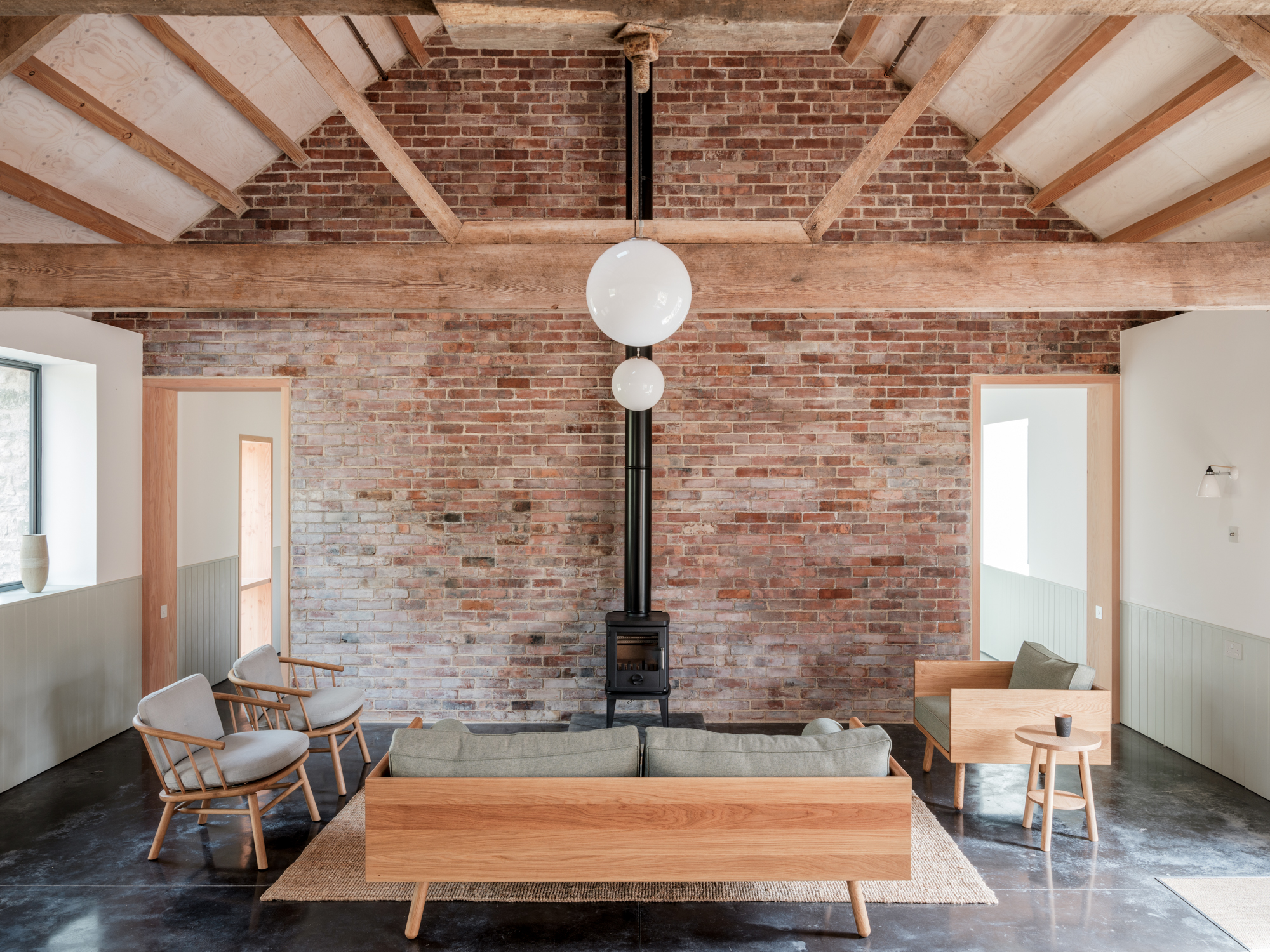 Wraxall Yard - Community Space with wood burner