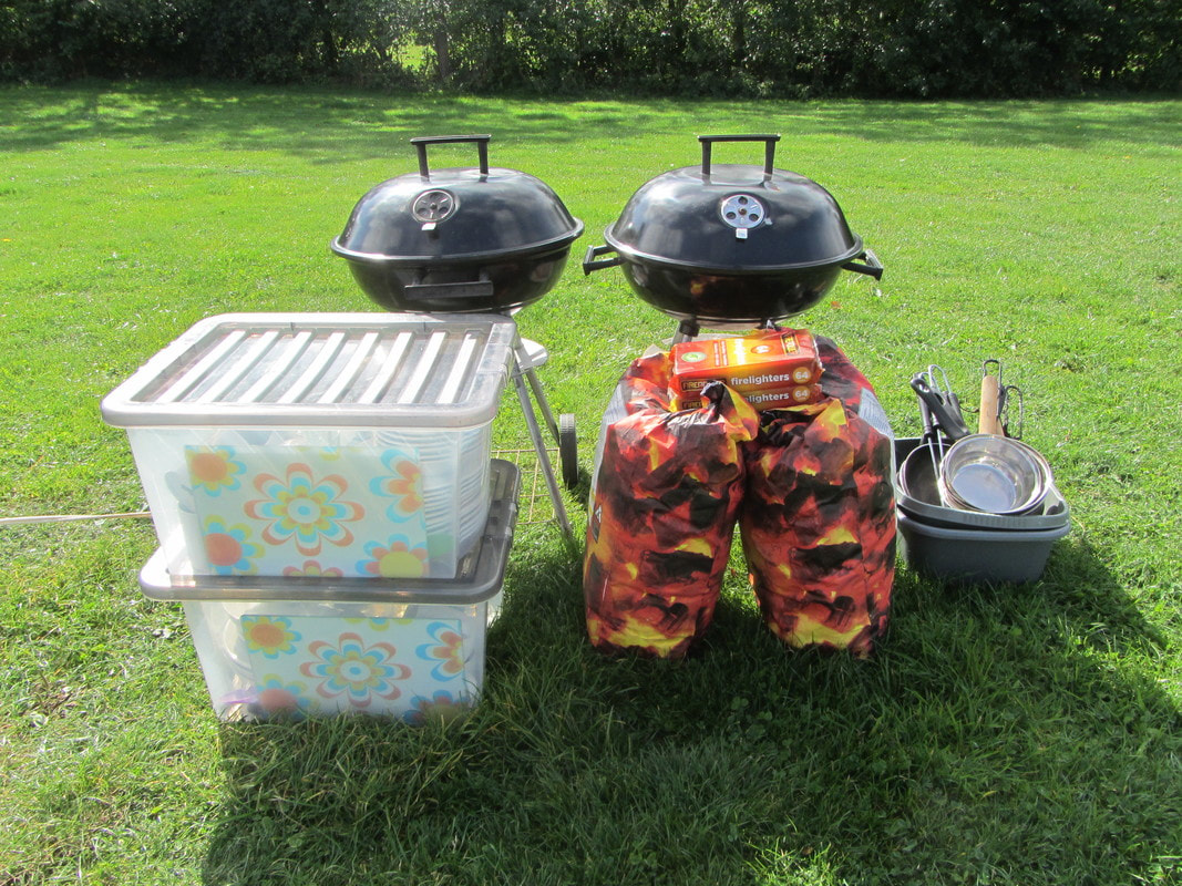 Mad Hatters Glamping - barbecue and camping kit provided