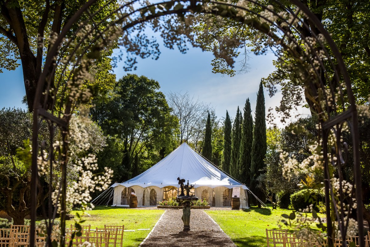 Marquee in the park