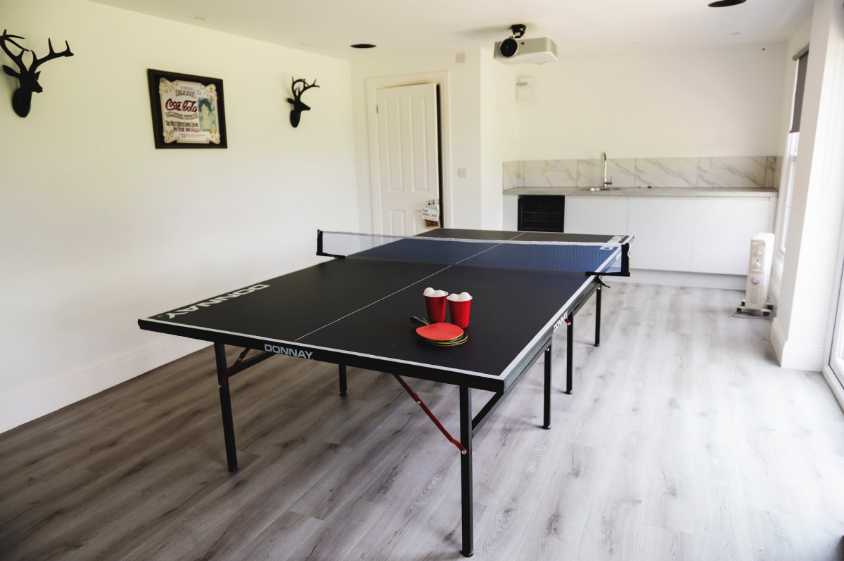 Outside Games Room with bar and Table Tennis