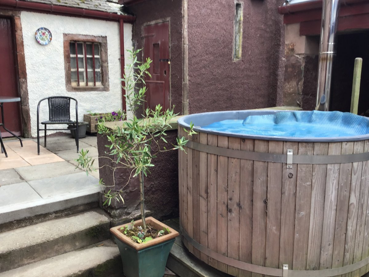 Hot tub area