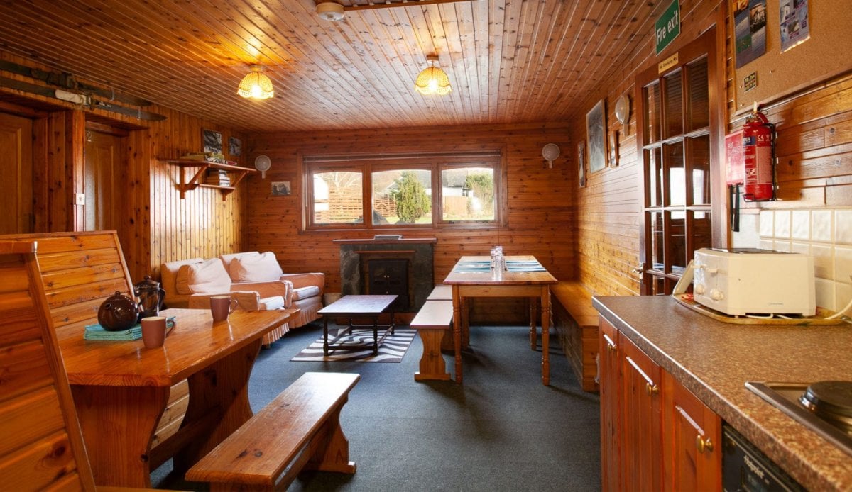 Blacksmiths Bunkhouse - large dining and sitting areas