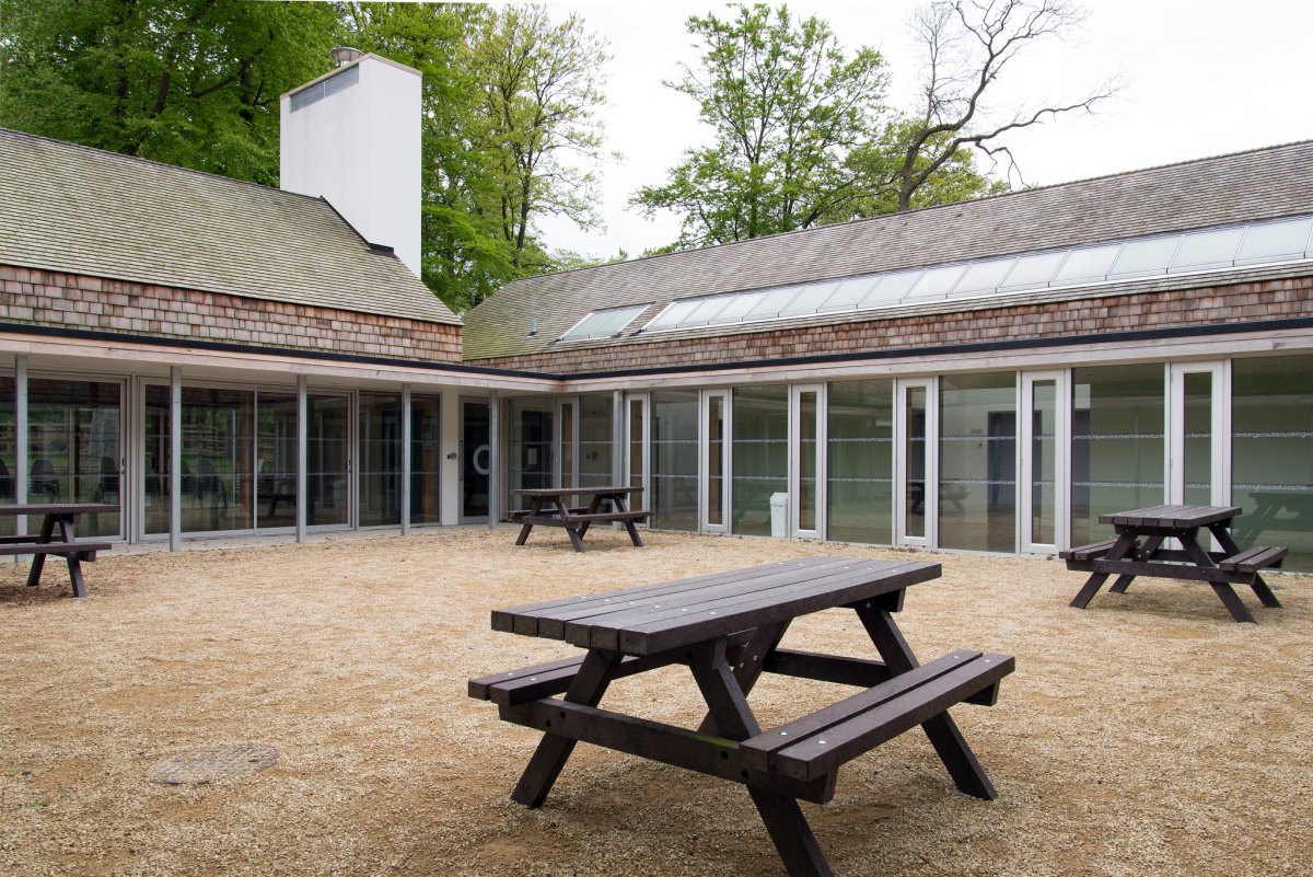Forge Lodge, Open courtyard area where you can relax following an action-packed day.