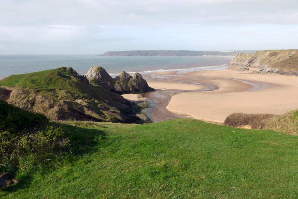 Three Cliffs Bay on Gower Peninsular