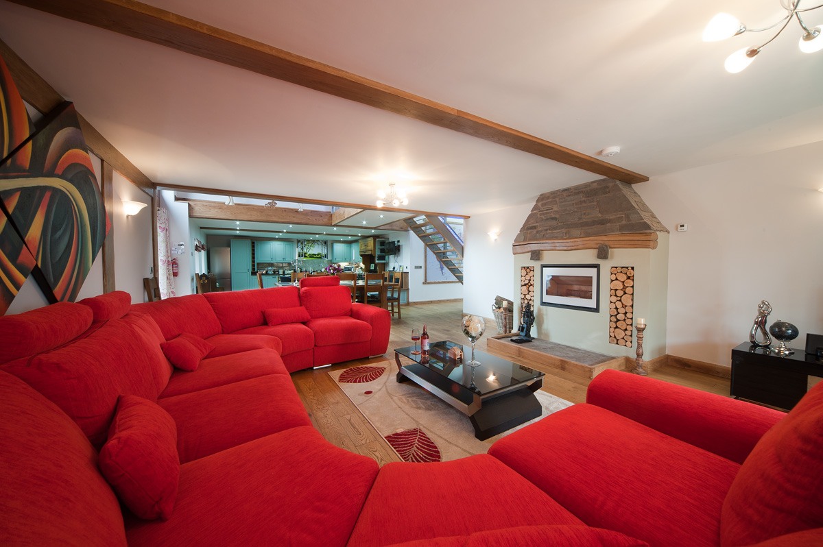 Lounge Area in Oak Barn