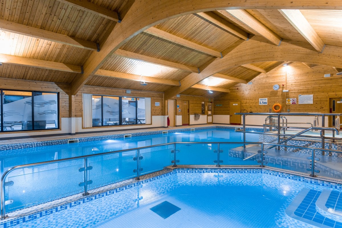 Indoor pool at Pine Lake