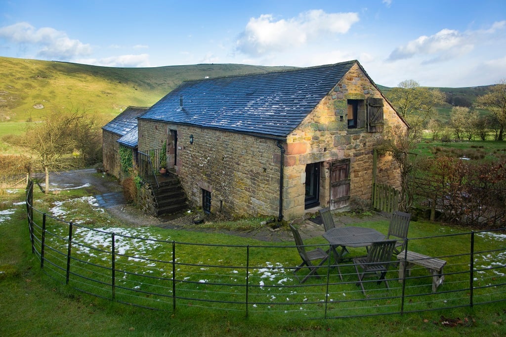 The Barns from the top garden