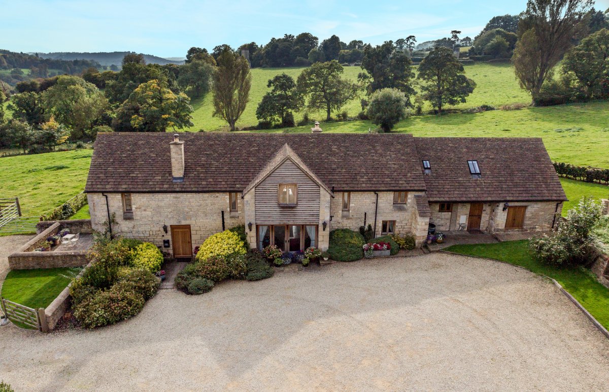 Escape to Barncastle: Stunning aerial view of the conversion