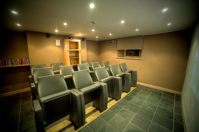 Cinema room at Boston House for presentations or relaxation