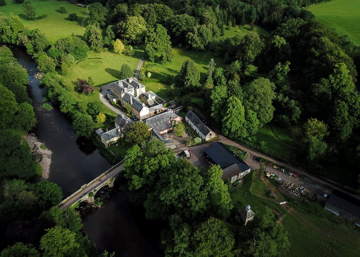 Penpont from the air.