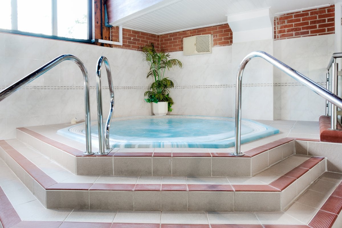 Indoor hot tub at Cromer Country Club