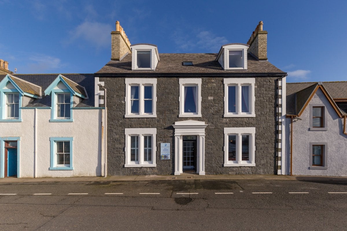Front view of 8 bedroom Carlton House, Portpatrick