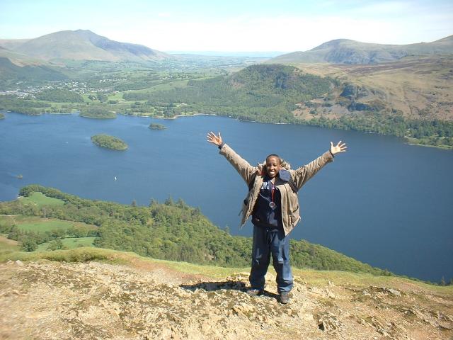 Looking down on to derwent water from catbells
