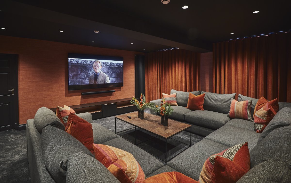 Edgar House - sociable seating in large cinema room