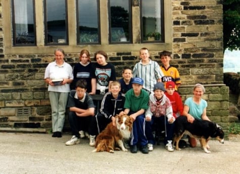 A group of visitors to Currer laithe