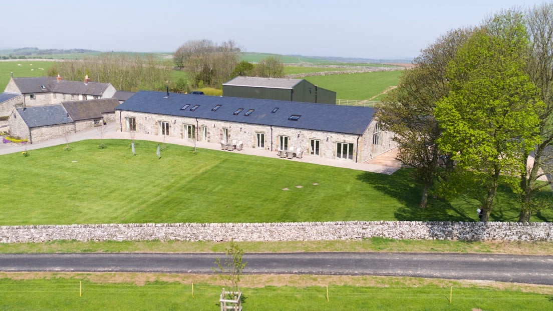 Aerial view of Lighthouse Barn