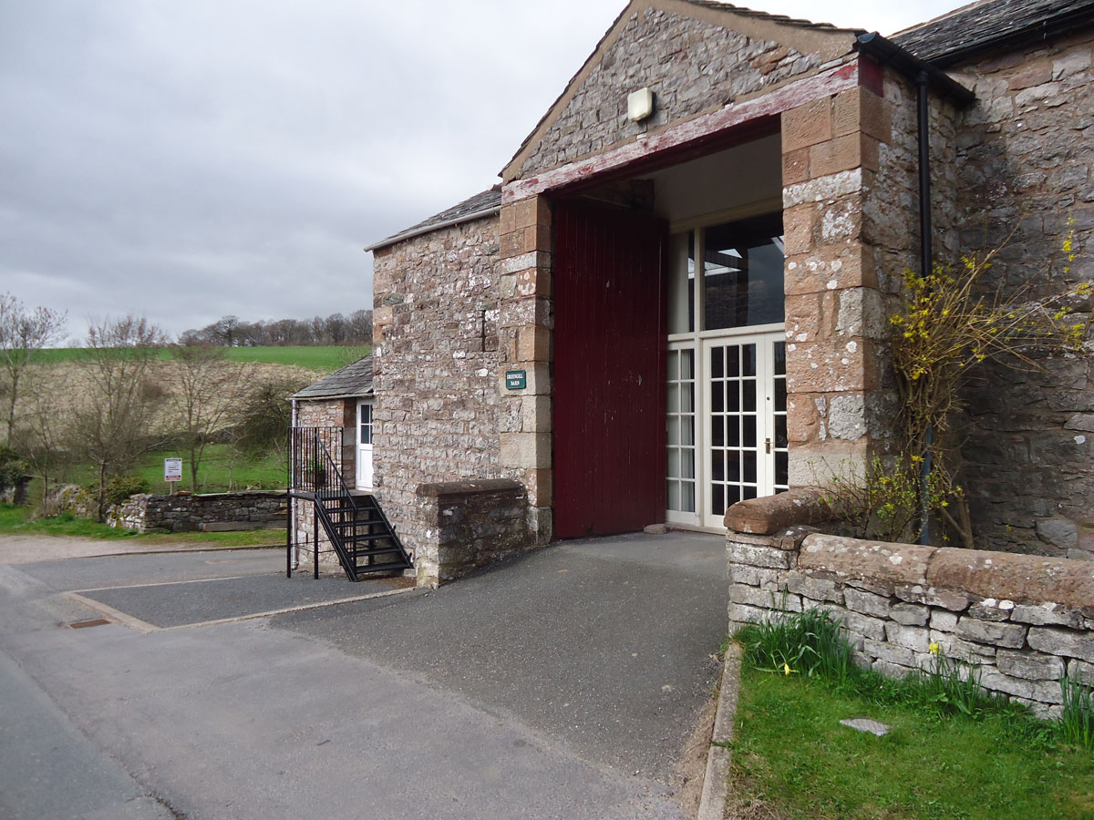 Greengill Barn faces south