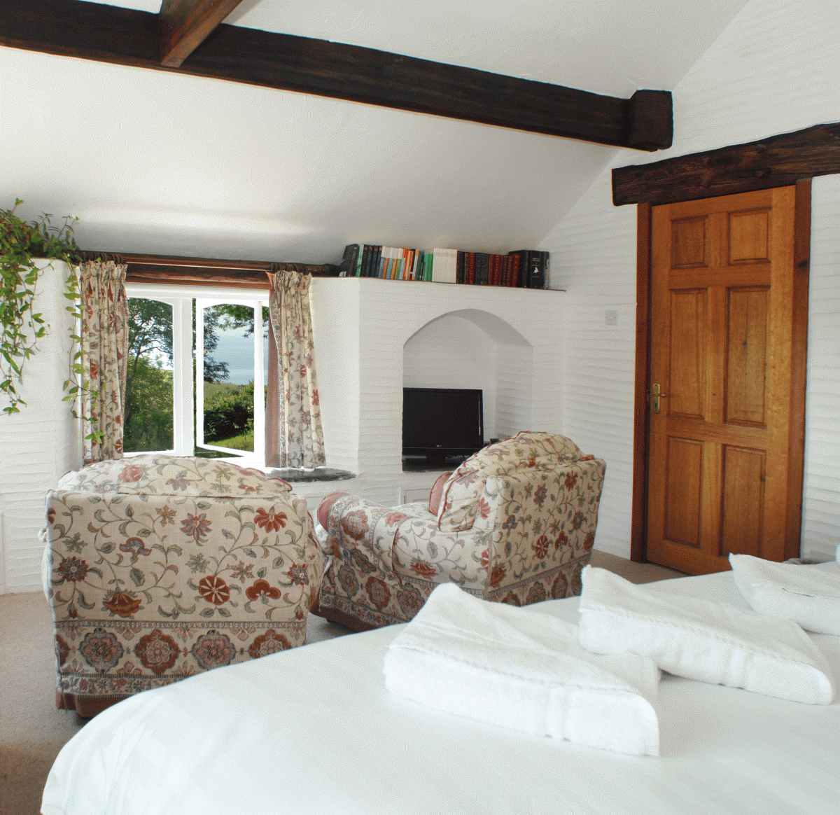 Most bedrooms are doubles with sea and country views