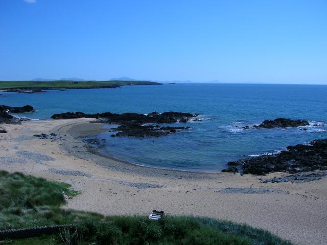 View of the beach from the house