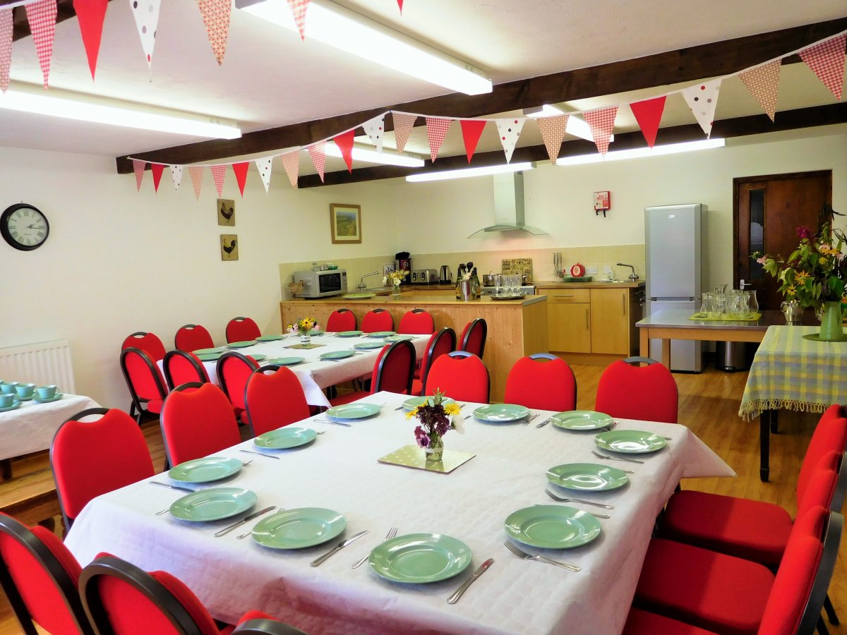 Get together in the Olde Dairy function room with its well-equipped kitchen
