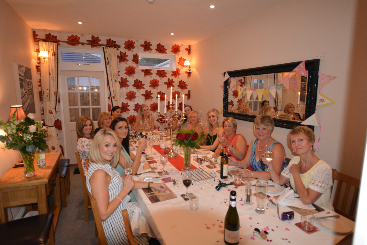 Dining room party at Newbridge Town House
