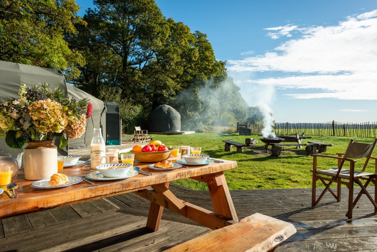 Brickles Yurt site