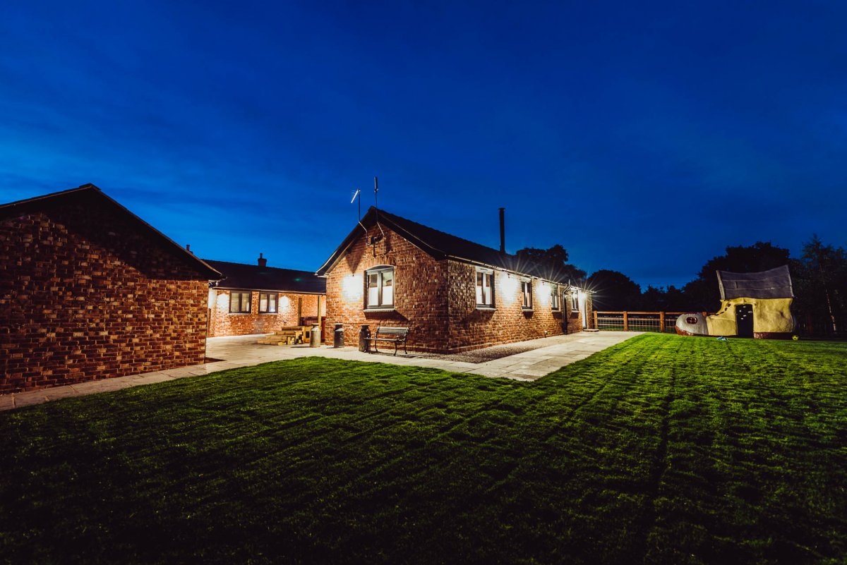 Hollies Barn from the outside