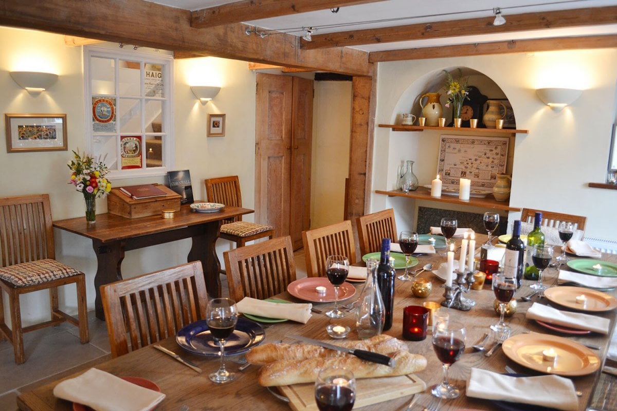 Our light & airy dining room is perfect for groups