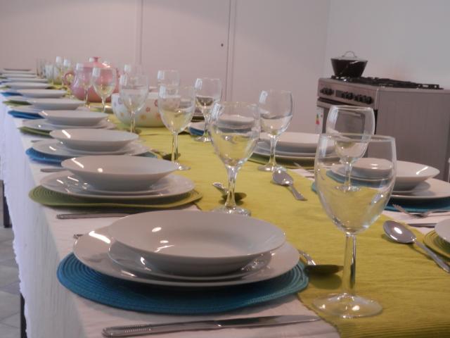 Spacious space for all guests to dine together