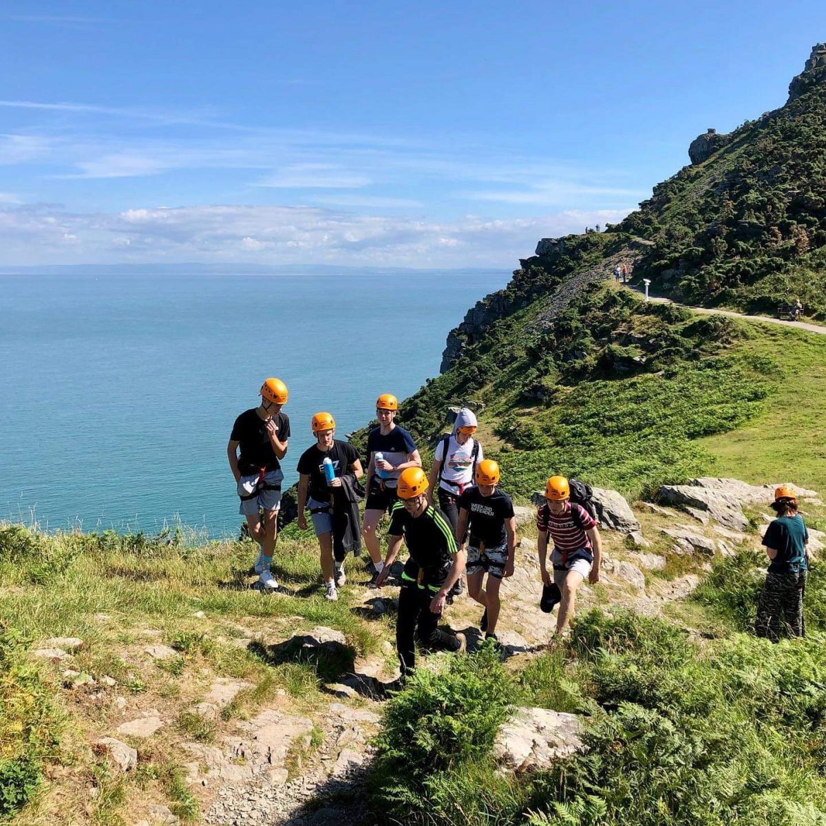 Going rock climbing on the beautiful North Somerset Coast