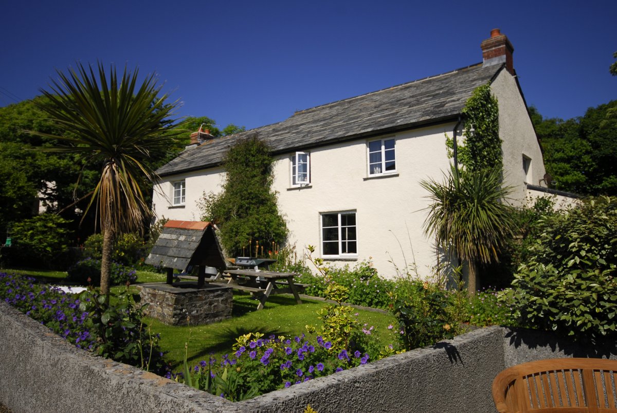 Our Farmhouse in the Spring, with private garden.