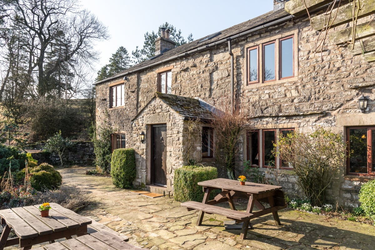 Cottage exterior from Patio