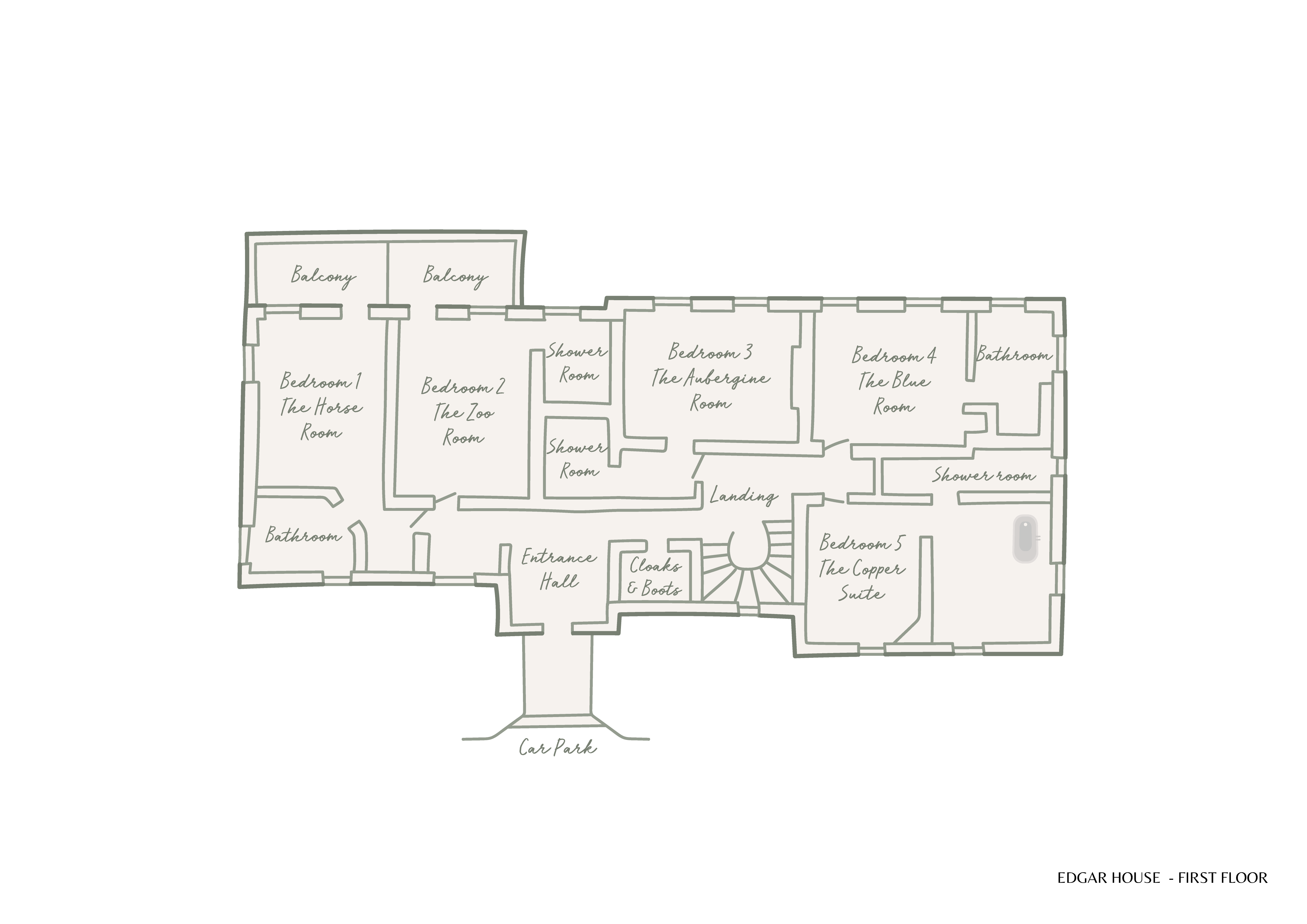 Edgar House - first floor plan