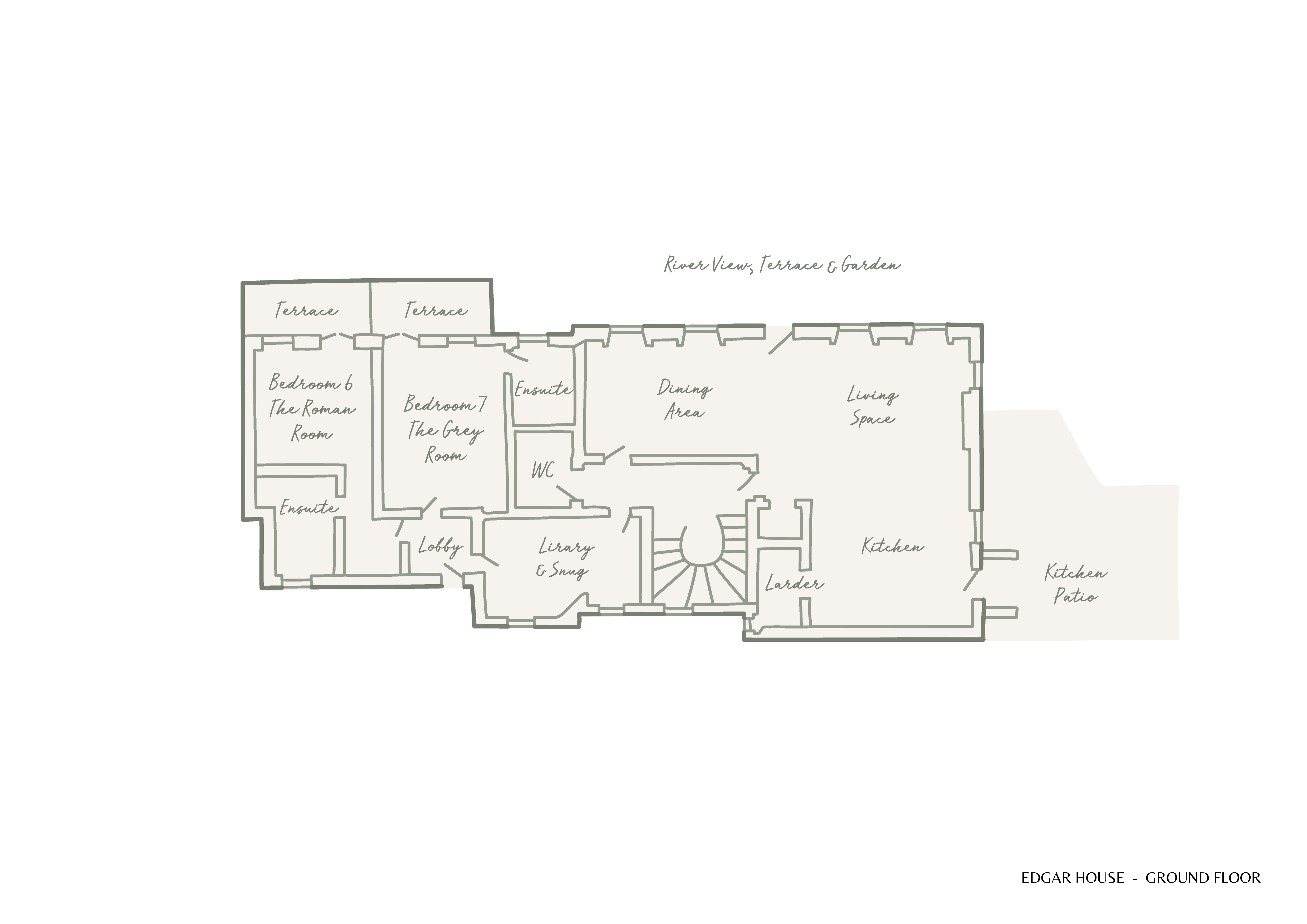 Edgar House - ground floor plan