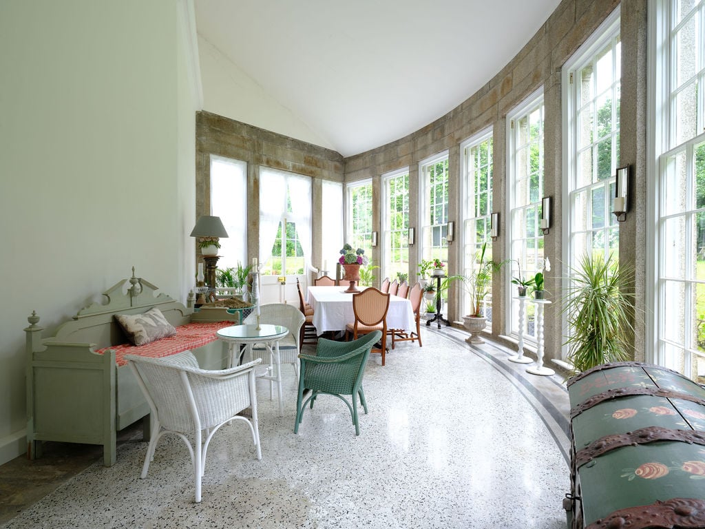 The Orangery dining room at Roswarne House