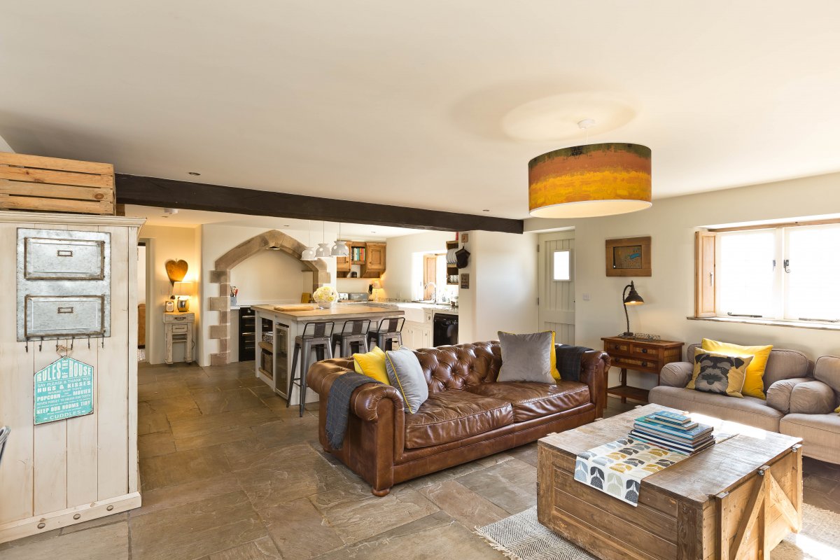 Fabulous open plan kitchen/dining/living area