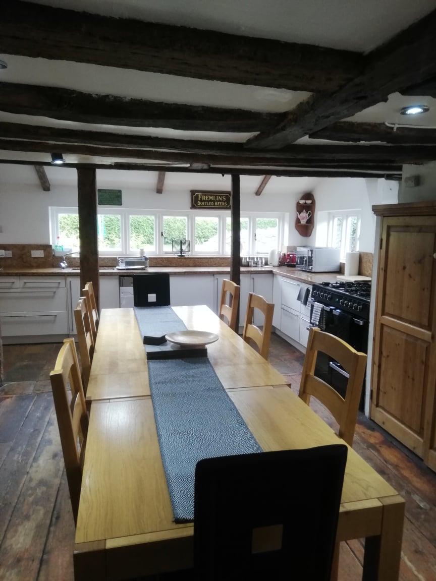 The Malt House - the kitchen with dining area