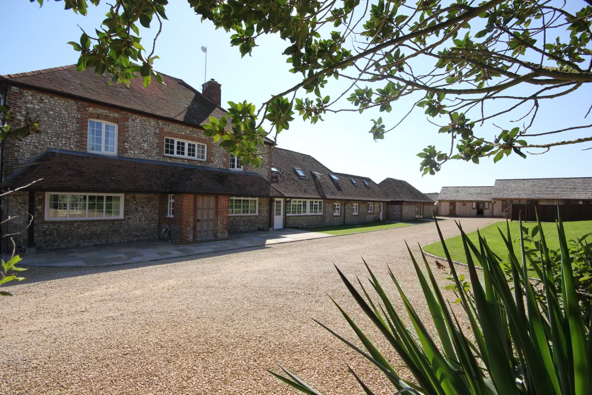 Entrance and main driveway