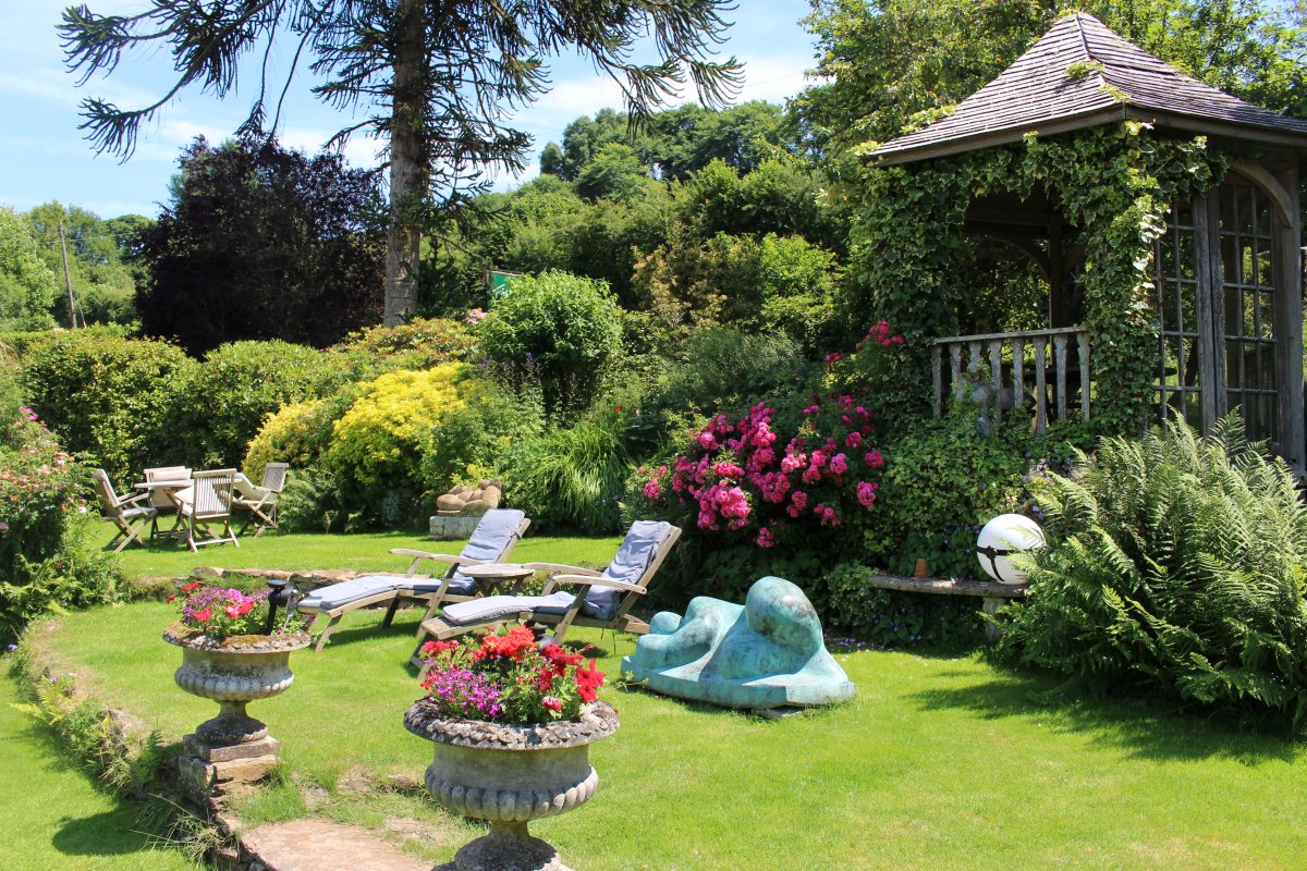 Lovely sculpture garden