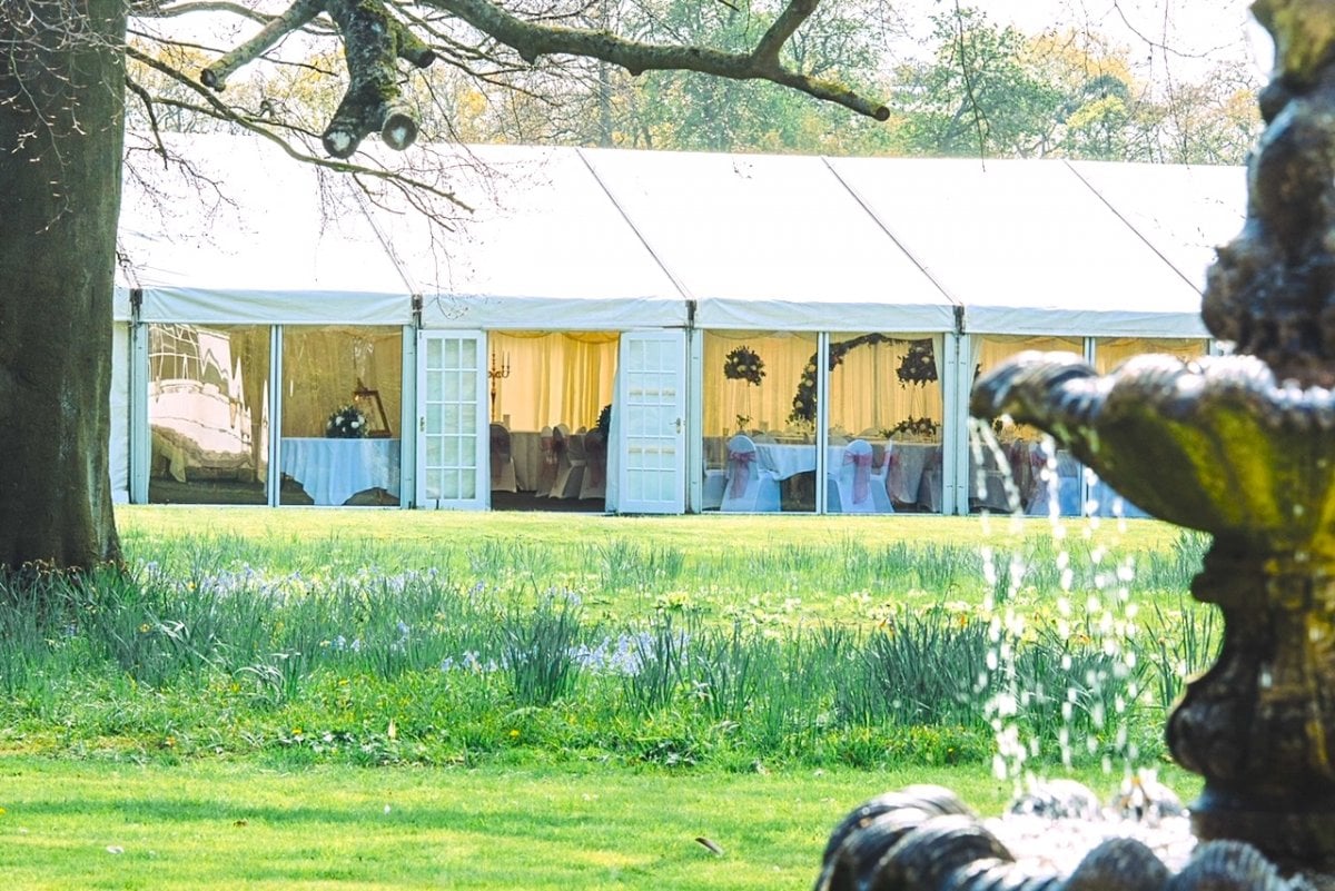 Glass-fronted Marquee holding 200+ guests