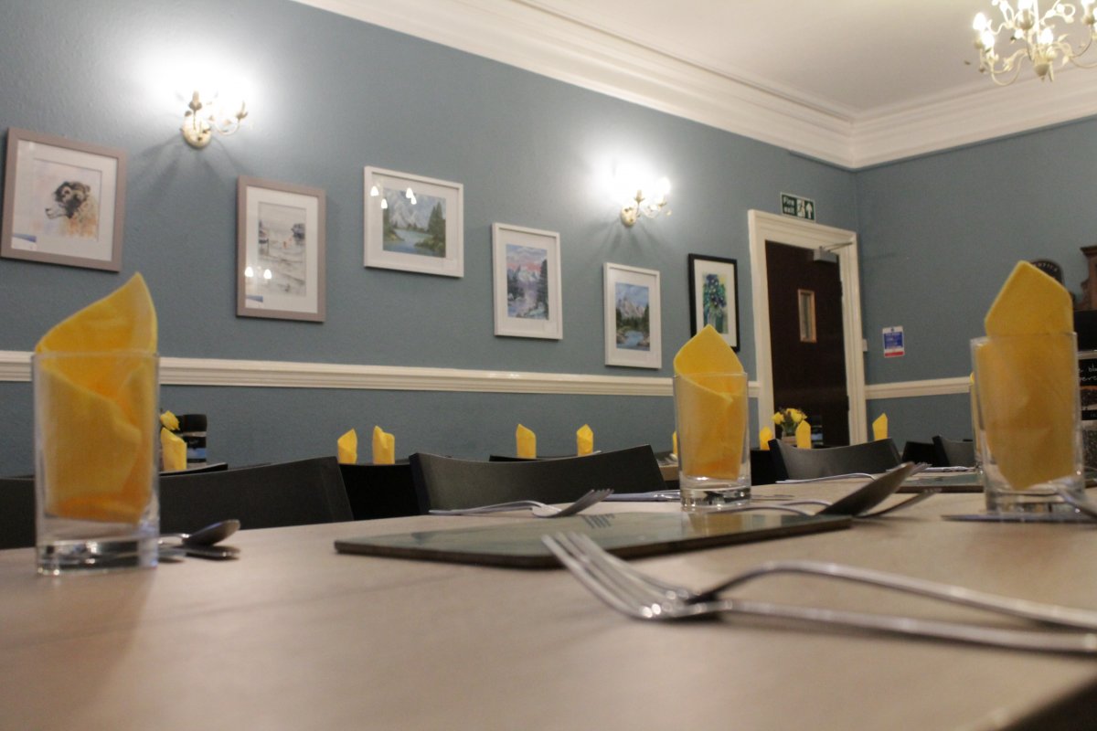 The dining room