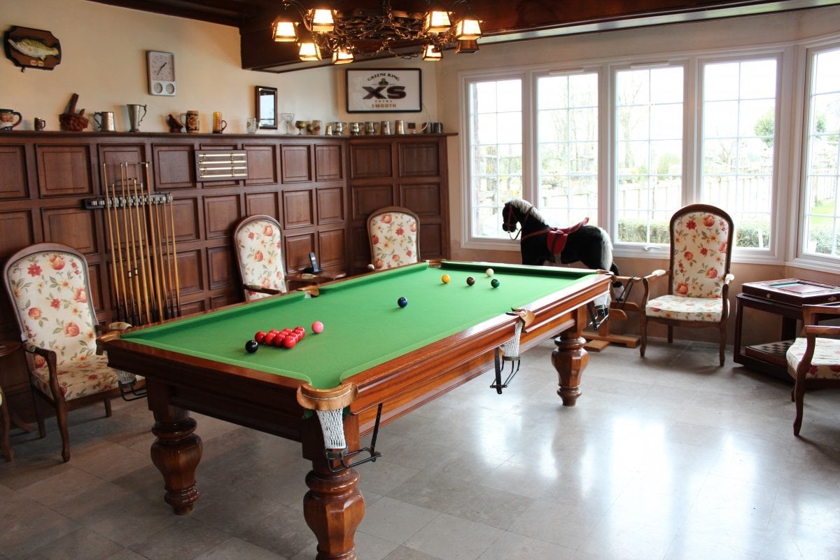Snooker room at Maison Theresa