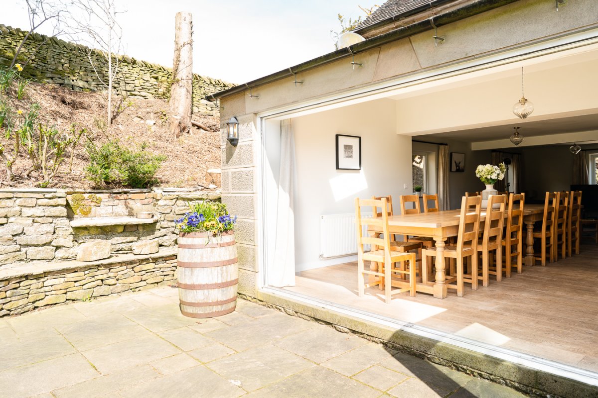 Fantastic bifold doors to enjoy the outside/in