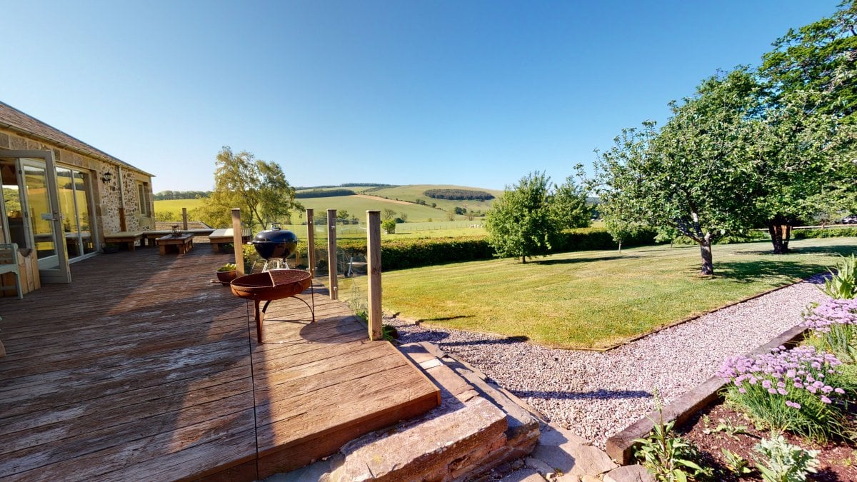 View from The Steading's garden