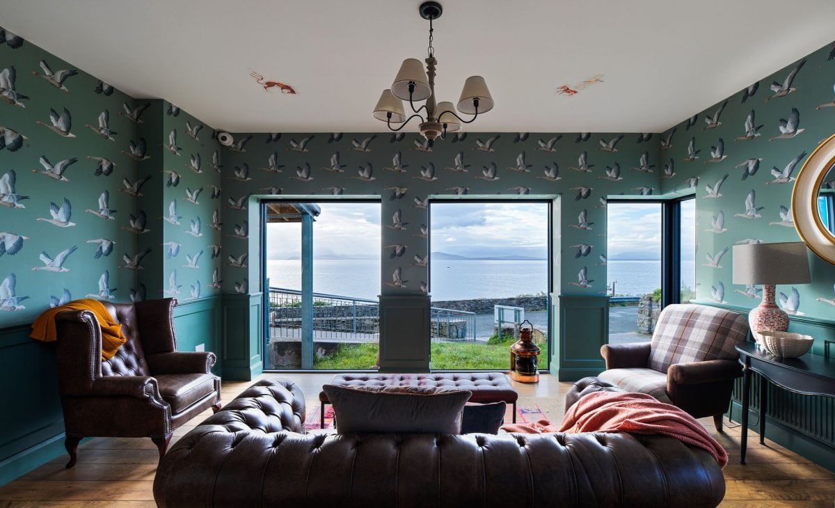 Bay View House - Whiskey Lounge with amazing Clew Bay views