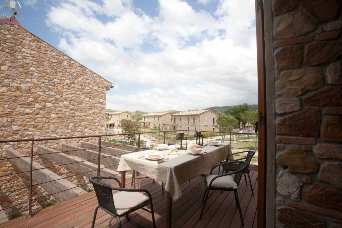 View from a villa balcony